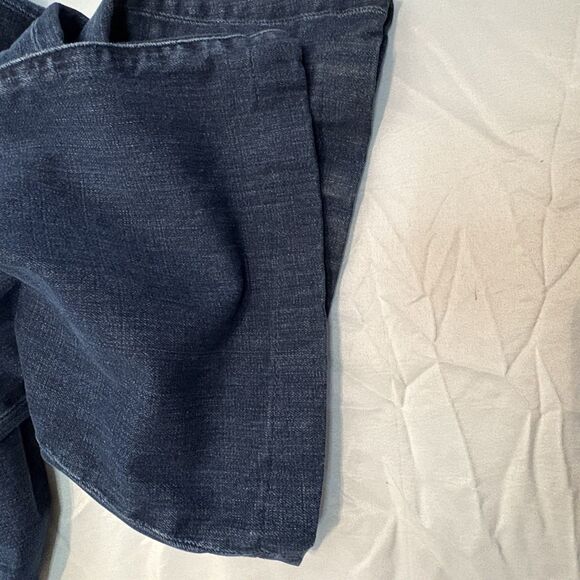 Polo Ralph Lauren Jeans Womens 31 Dark Wash Wide Flare Bell Bottom Trouser VTG - Picture 9 of 12